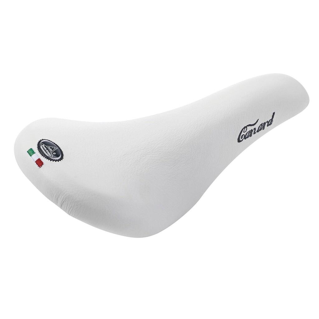 Selle Monte Grappa Monte Grappa Canard Leather Saddle - White.