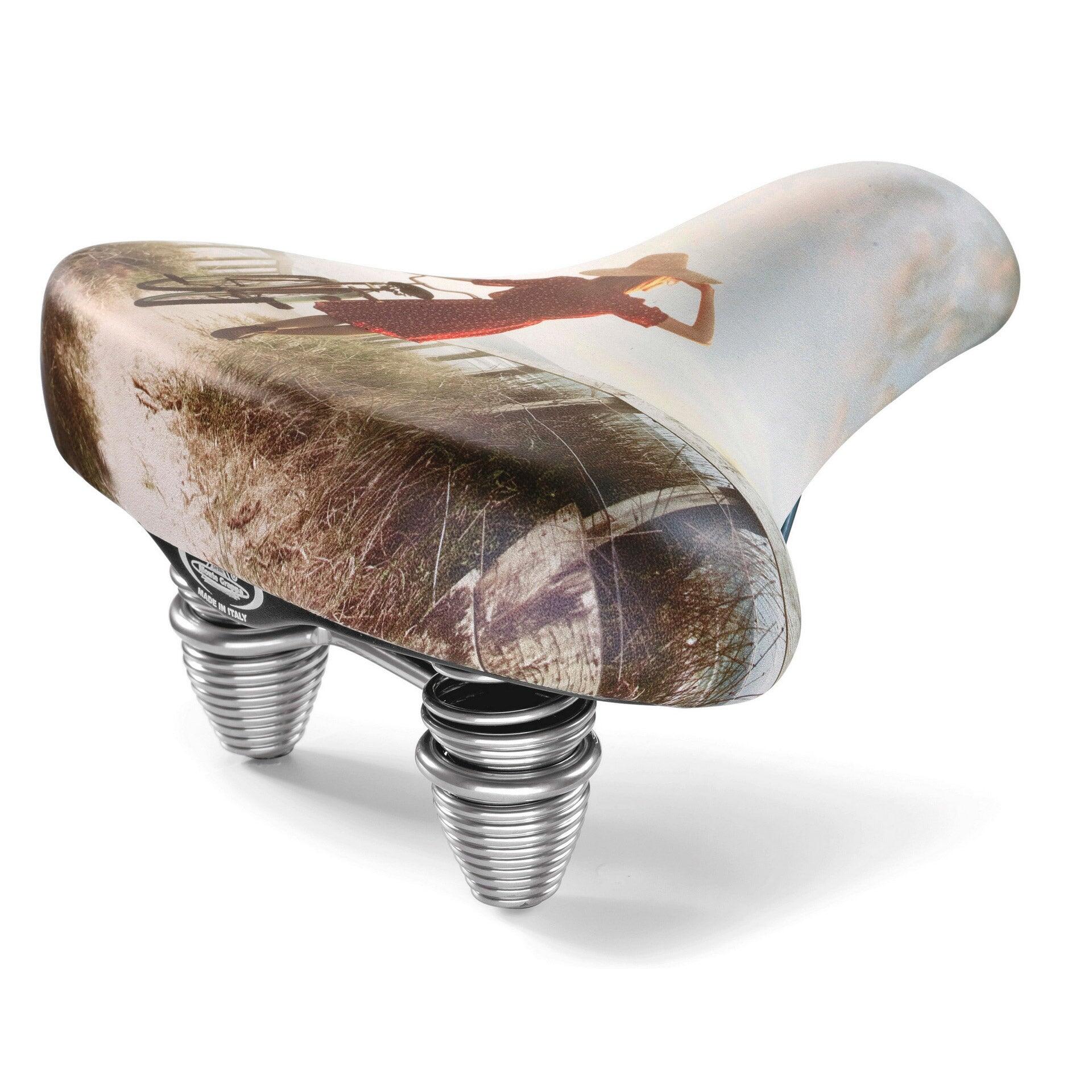 SELLE MONTE GRAPPA Sella Selle Monte Grappa Horizon Cruiser in Skay con molla.