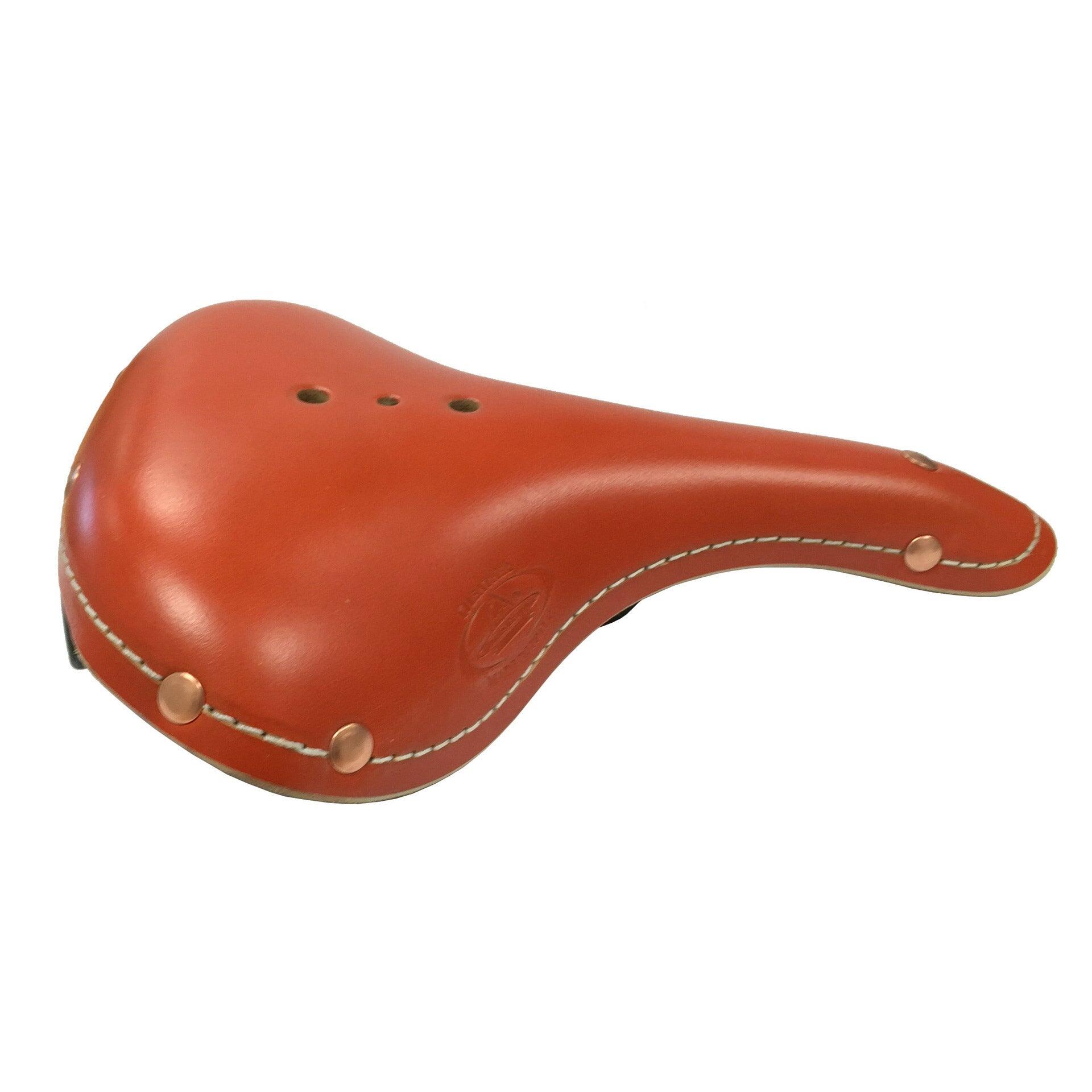 Selle Vélo Rétro Marron Et Blanc – Monte Grappa – Pour Cruiser, Ville, Pliant