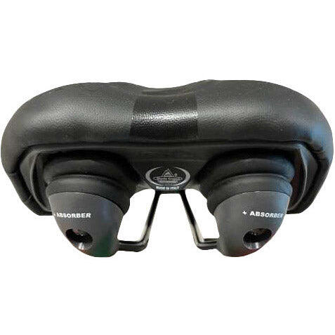 Selle Monte Grappa Asola 6200 Gel Plus Élastomère Rail Noir