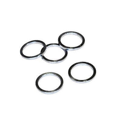 Vwp aluminium balhoofdtussenring spacer 3mm zilver