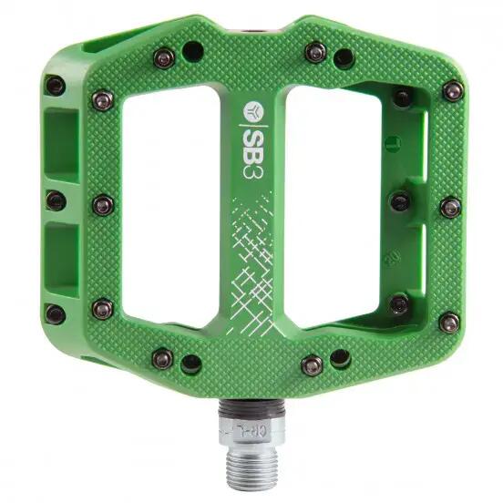 SB3 Kroma Composite Green flat pedals