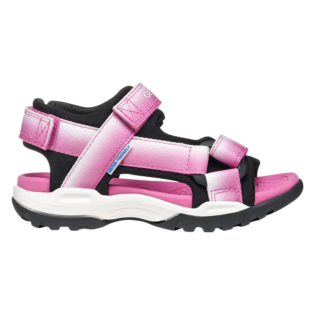 Sandalen "J Borealis" Mädchen Fuchsie/Schwarz 2/4