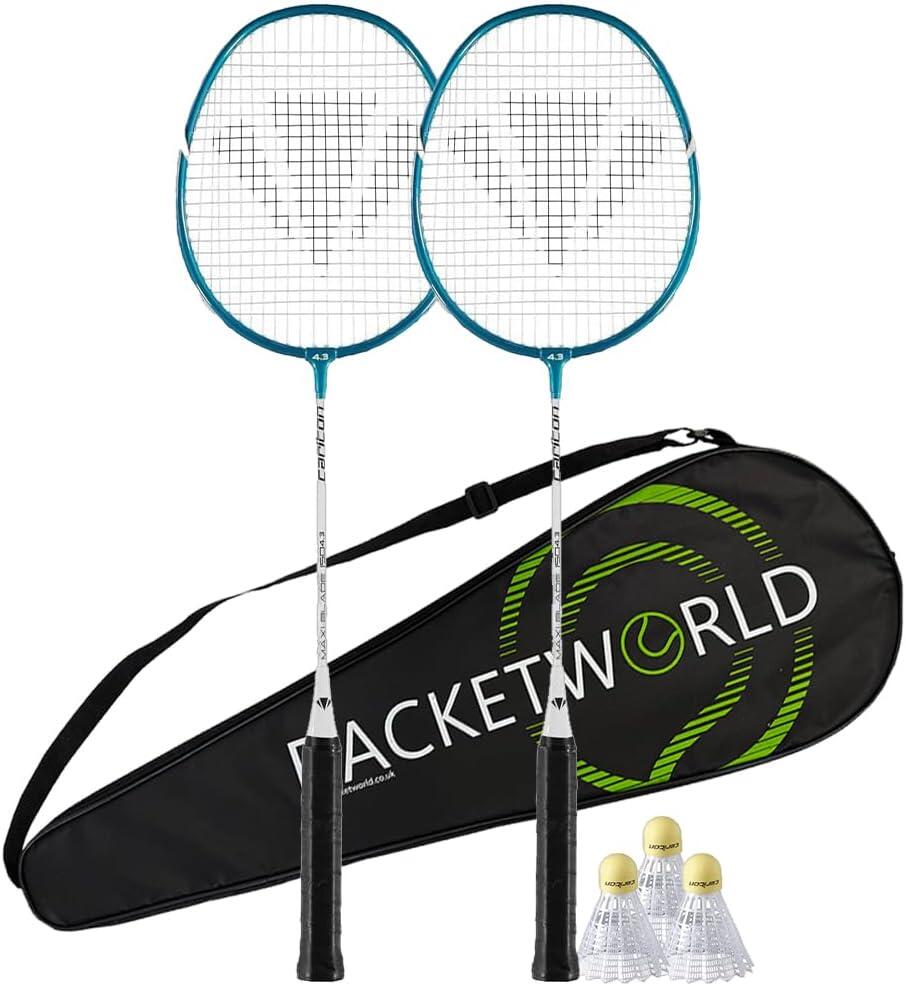 CARLTON Carlton Maxi Badminton Set with 2 Rackets, Shuttlecocks and Carrying Case,