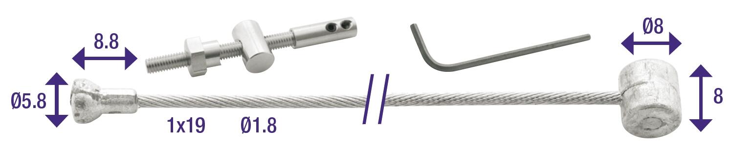 Compleet Remkabel Reparatieset Elvedes Ton Peer (6486-2.50) 2/4