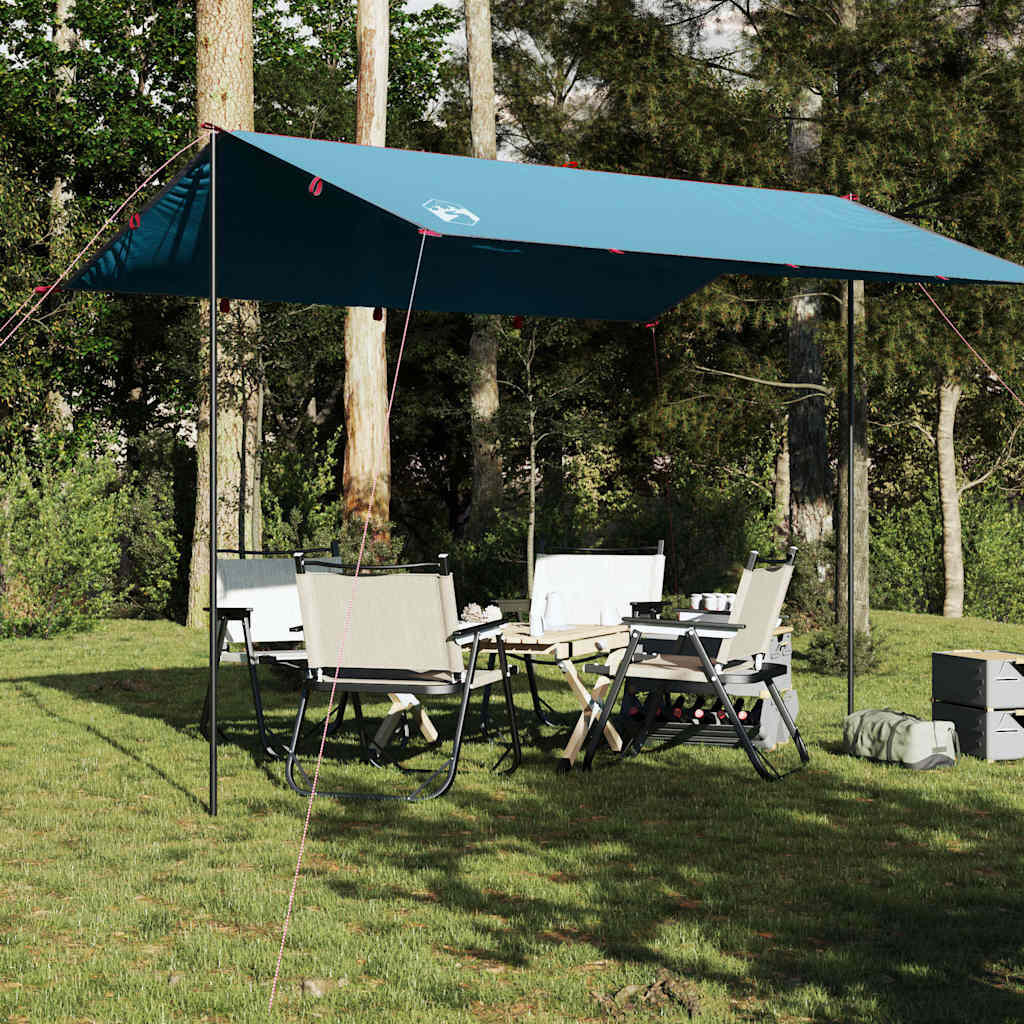 Vidaxl - Vidaxl Canopée De Camping Étanche 360x294 Cm Bleu - Tente - Bleu - 2 Places - Decathlon