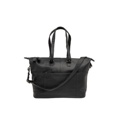 Sacoche pour ordinateur portable Newlooxs Verla 21L en cuir noir