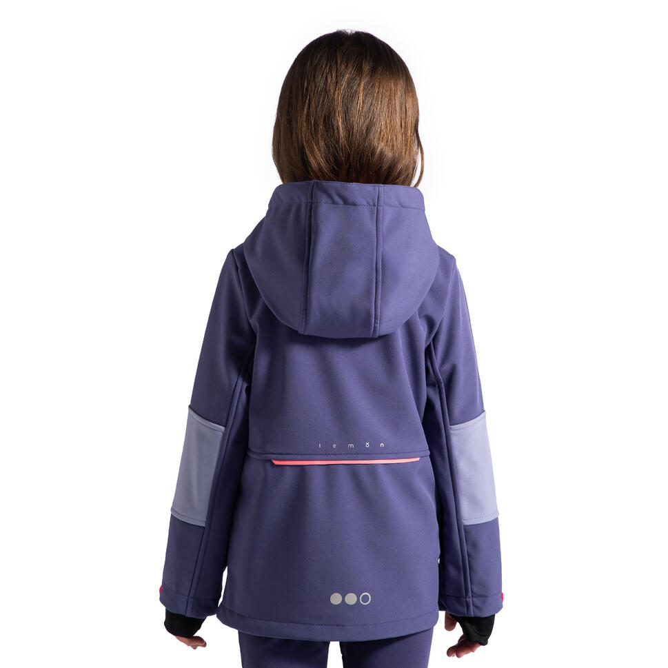 Kurtka turystyczna dziecięca Lemon Explore WL5 wodoodporna softshell