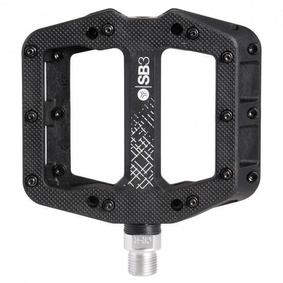 Paar flache Pedale SB3 Kroma Composite Schwarz