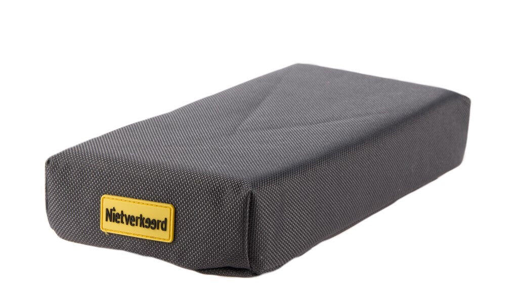 NIET VERKEERD Donkergrijs Bagagedragerkussen van 32 cm van Polyester