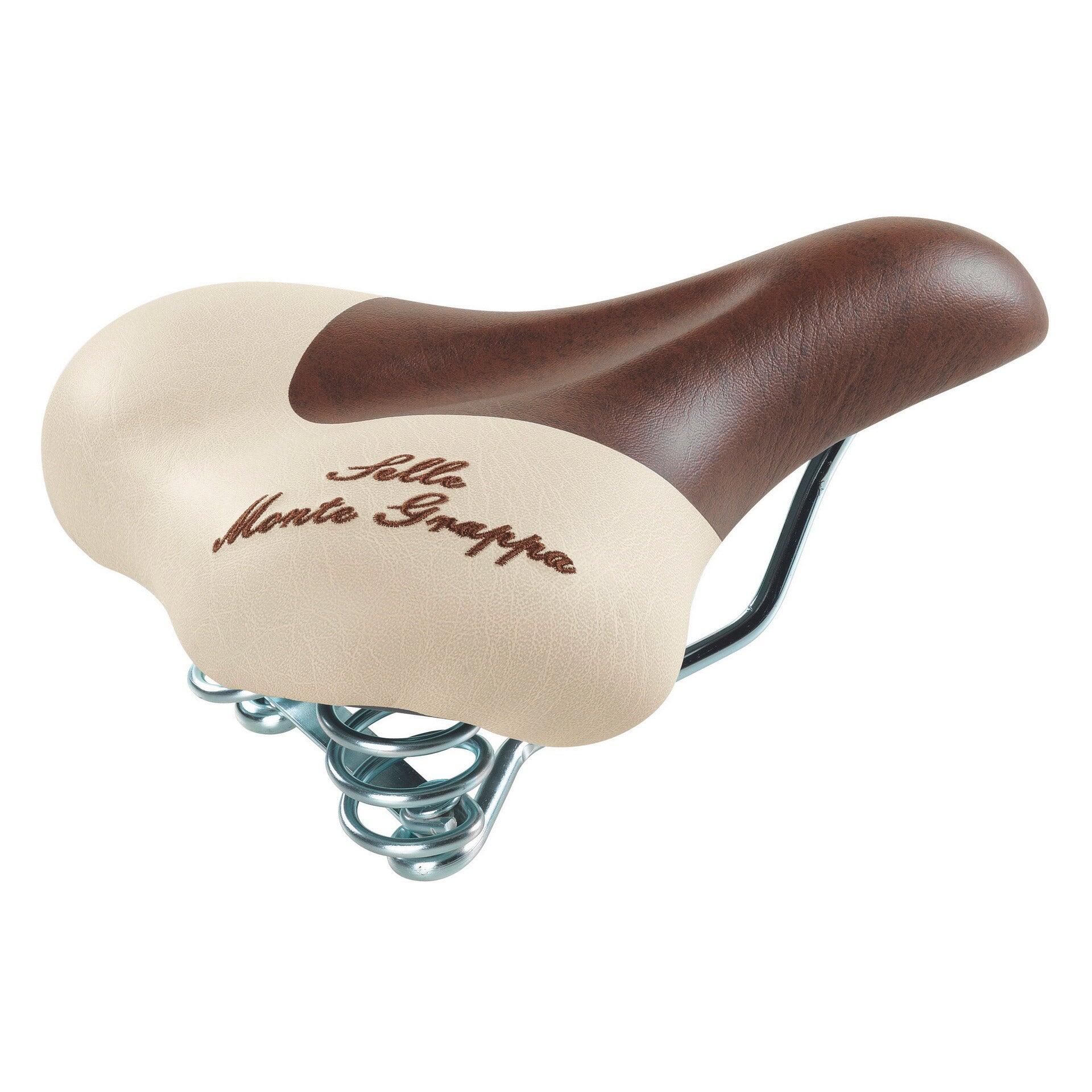 SELLE MONTE GRAPPA Sella Selle Monte Grappa Fashion con molla, marrone scuro/crema.