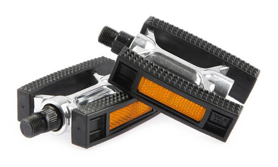 Tecora Hybridpedale aus Aluminium mit Reflektoren