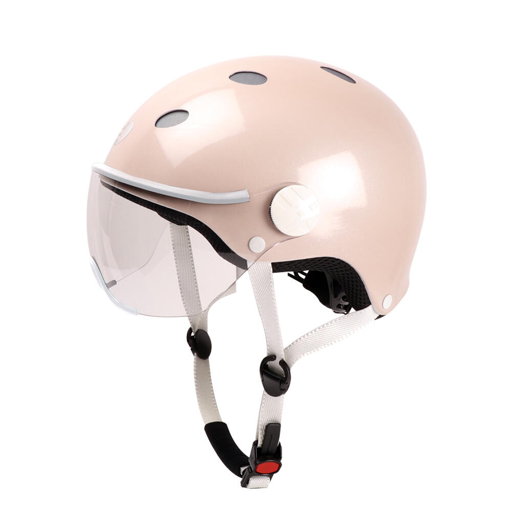 Diezz - Casque Velo City Color Visière Rosa - Casque - Rose - 38 S - Decathlon