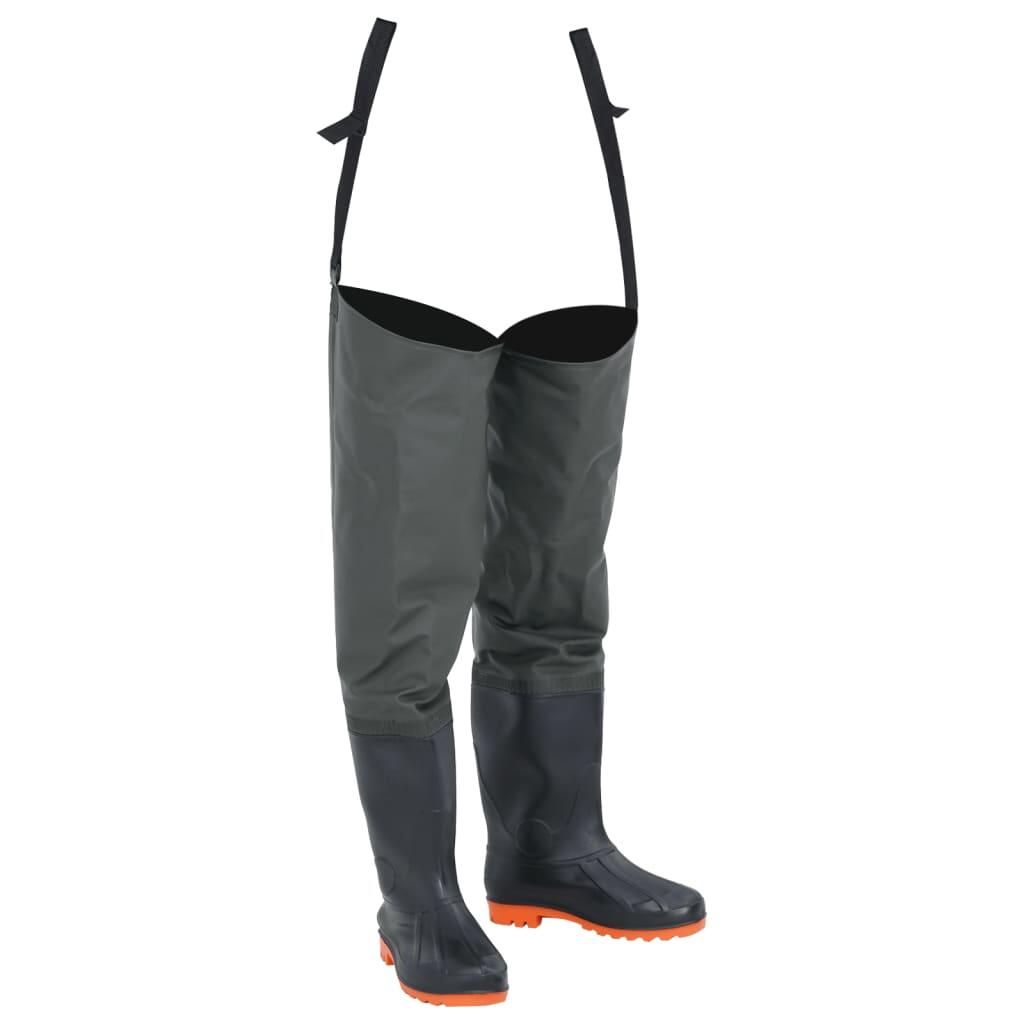 Vidaxl - Vidaxl Bottes De Pêche Taille 39 Vert Foncé - Cuissardes - Incolore|vert - Decathlon