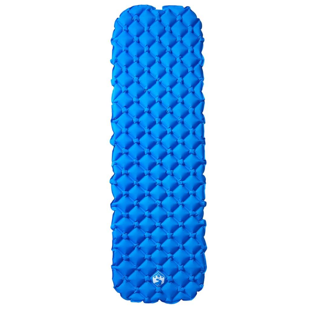 Matelas de Camping Gonflable Vidaxl 190x58x6 cm - 1 Personne Bleu 2/4
