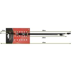 VWP BMX au-dessus du câble de frein Cpl. M Stelb. 475 mm Black Freestyle