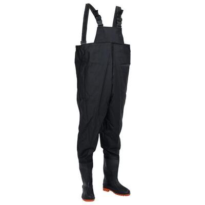 VidaXL Waders con stivali taglia 38 nero.