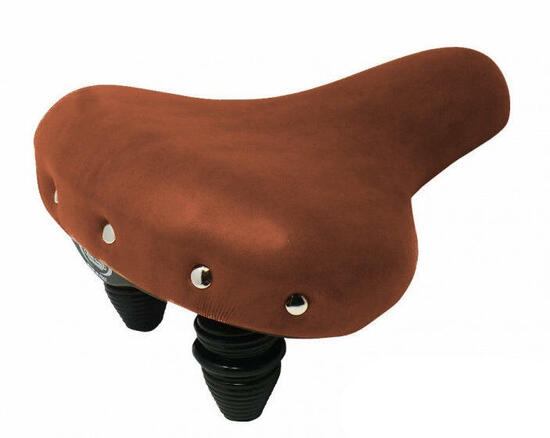Selle Monte Grappa Monte Grappa Saddle Nevada Coffee avec printemps suspendu