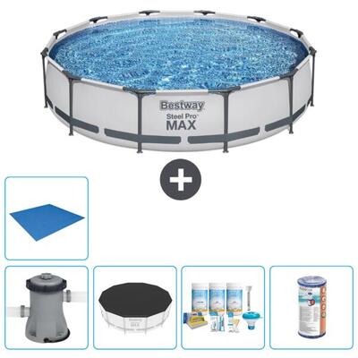 Bestway steel pro max rond - 366x76 cm + accessoires cb11