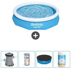 Piscine Gonflable Ronde Fast Set - 305x66 cm + Accessoires CB51