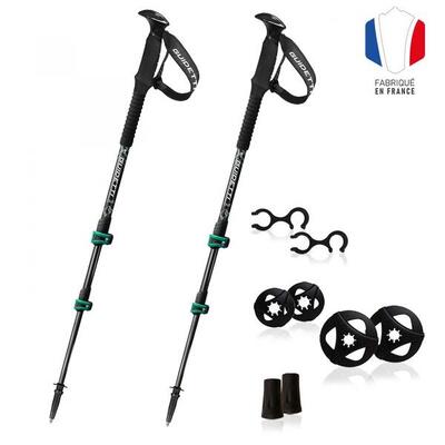 Telescopische wandelstokken carbon / alu- cime erable