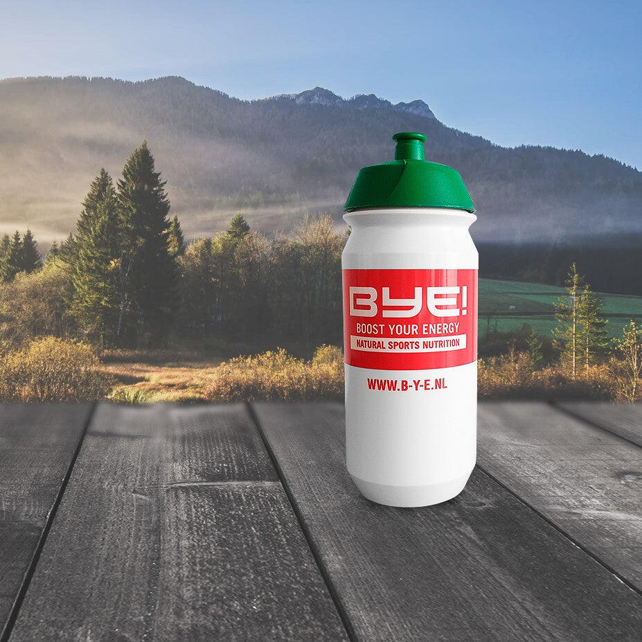 Bye! Butelka 750 ml plastikowa biała/czerwona