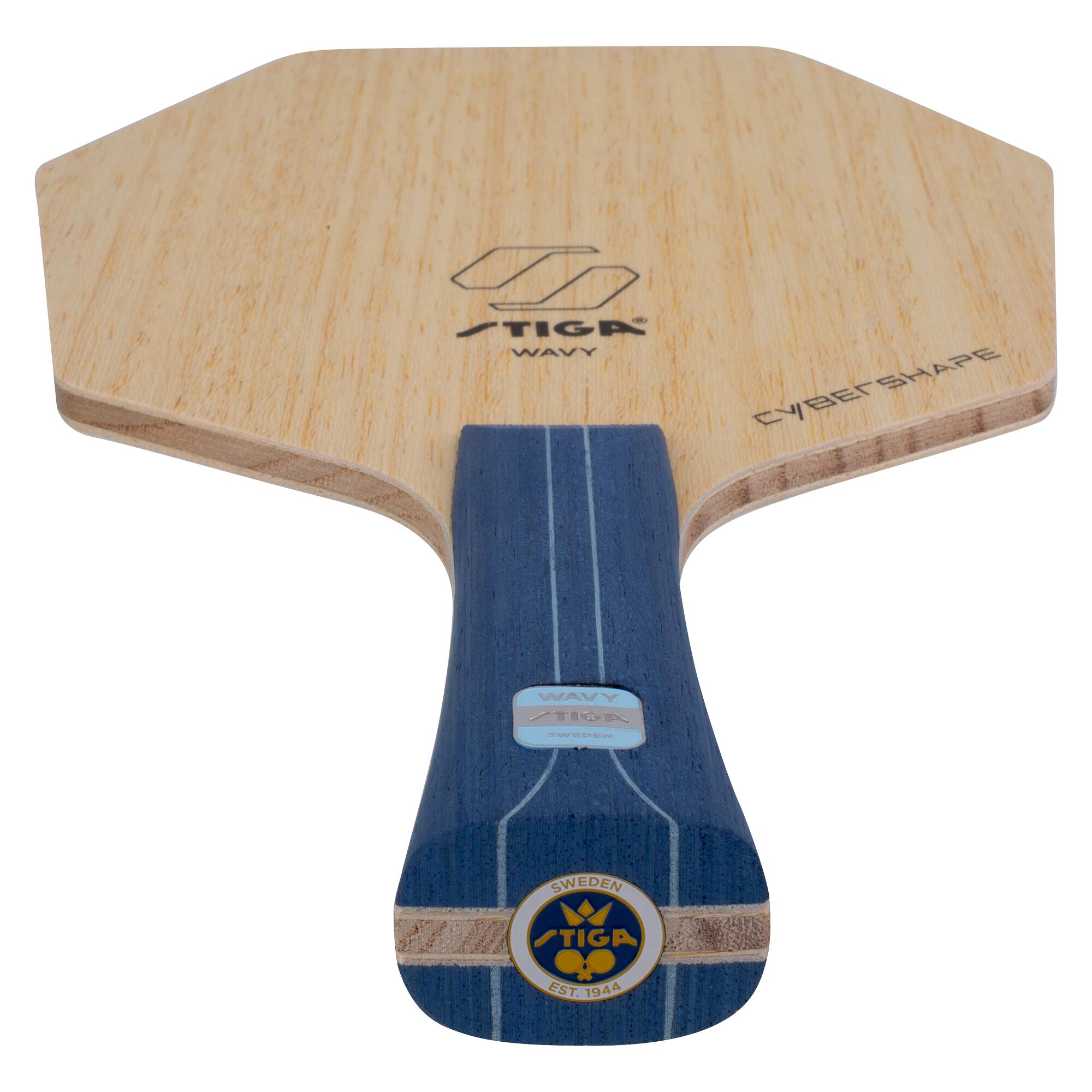 STIGA Raqueta de Ping Pong Madera Wavy Ultra Fibre Cybershape 3/6