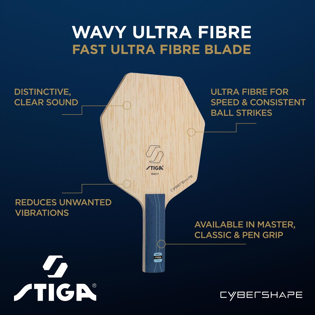 STIGA Legno ping pong Wavy Ultra Fibre 5/6