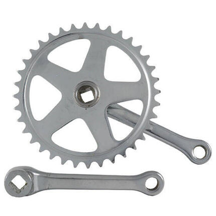 Zestaw korb Vinty 36T 130 mm stalowy srebrny