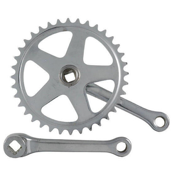 Zestaw korb Vinty 36T 130 mm stalowy srebrny