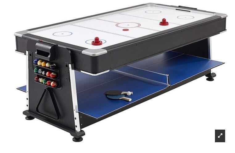 Multijuego giratorio 4 en 1 (Billar, Air Hockey - Ping Pong - Mesa comedor) 3/7