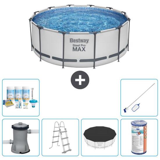 Bestway Steel Pro MAX Rund - 366x122 cm + Accessoires CB32