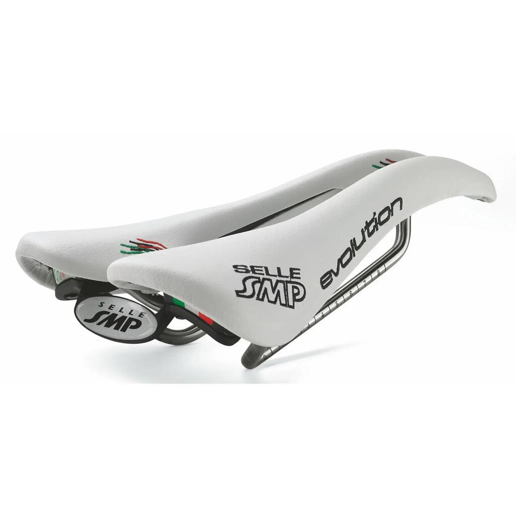 SMP Saddle Evolution White - Lightweight Bike Saddle