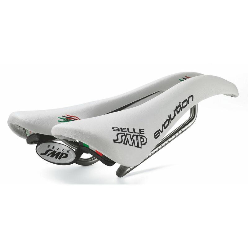 Selle SMP Evolution Blanc - Légère et Ergonomique      24599€    SELLE SMP Selle SMP Evolution Blanc - Légère et ErgonomiqueVendu exclusivement en ligne   