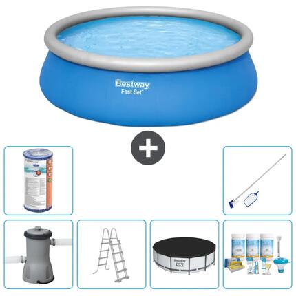 Piscine Gonflable Ronde Fast Set - 457x122 cm + Accessoires CB24