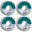 Roue de skateboard Verb Dip 99A (x4)