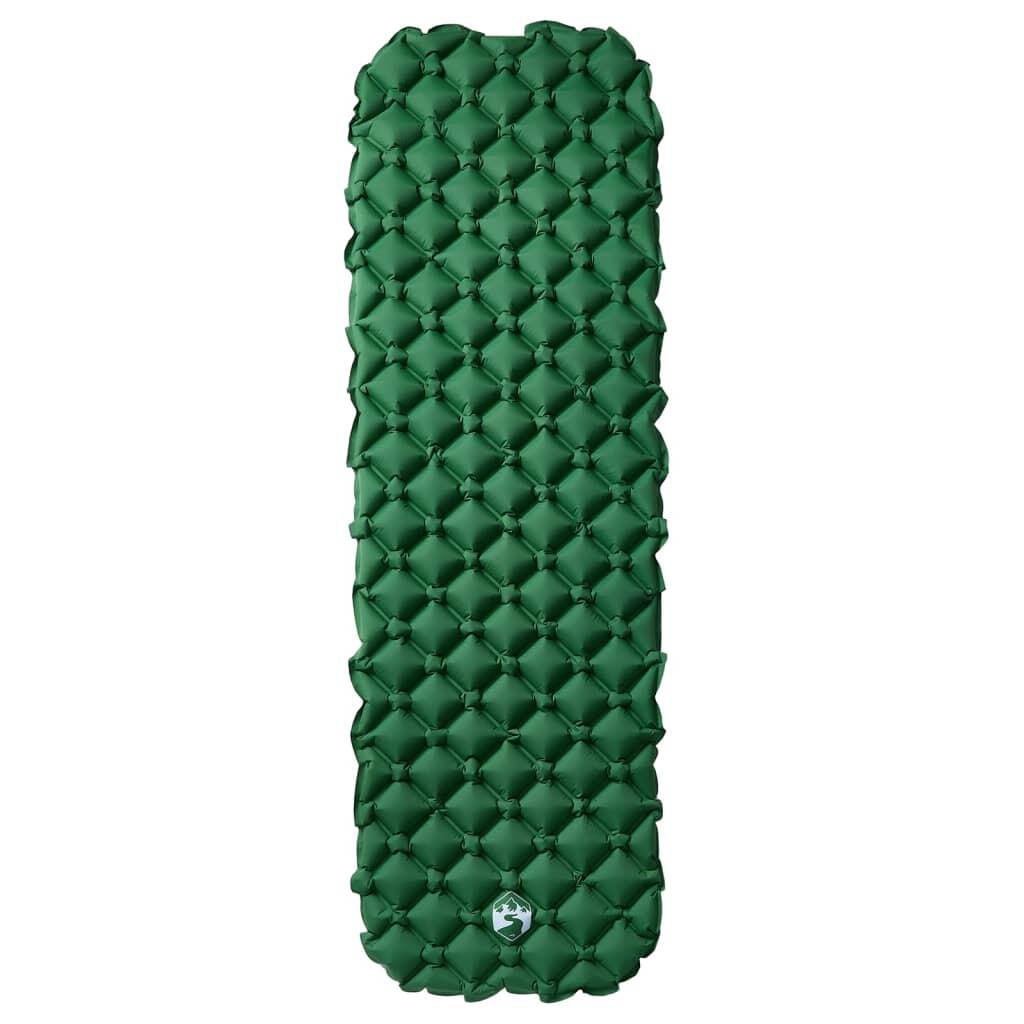 Colchón Inflable de Camping Vidaxl 190x58x6 cm - Colchón Verde para 1 Persona 2/4