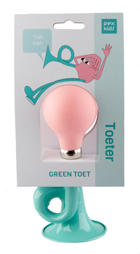 Radsporthorn Lure Pexkids - grün mit rosa Kugel 2/2