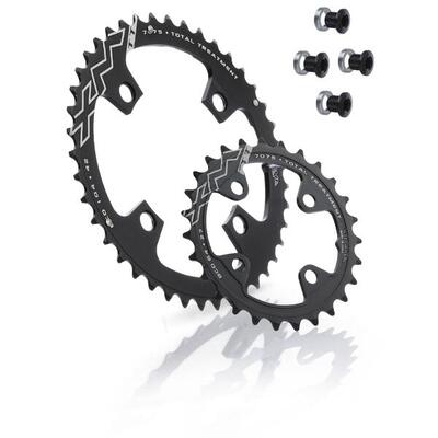 Miche mtb kettingbladen 25/40t xm 2x9 10v - aluminium