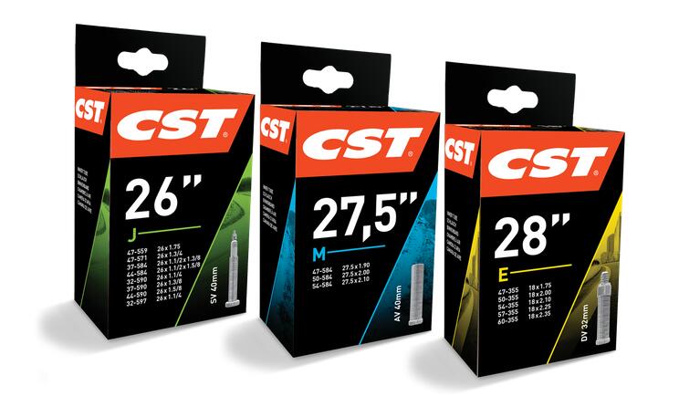 CST Camera d'aria CST 22 x 1,75 (47-457) valvola Dunlop 40 mm nera.