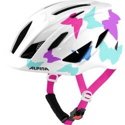 Casque Enfant Olympic Sportswear Pico Pearlwhite avec Papillons 50-55