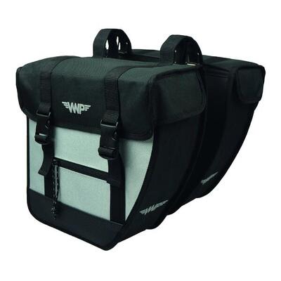 Vwp basil dubbele fietstas tour 26l zwart/zilver