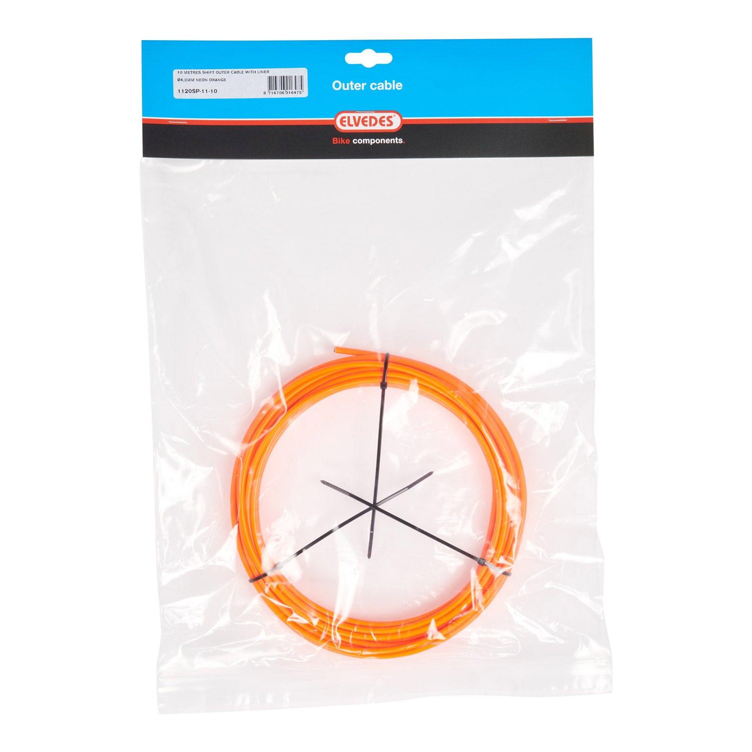 ELVEDES Elvedes Fietskabel Buiten 4,2mm (10m) N. Oranje Lin.1120SP-11-10