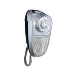 Phare LED Union BJ0101A Mobile argent/noir pour dynamo de moyeu.
