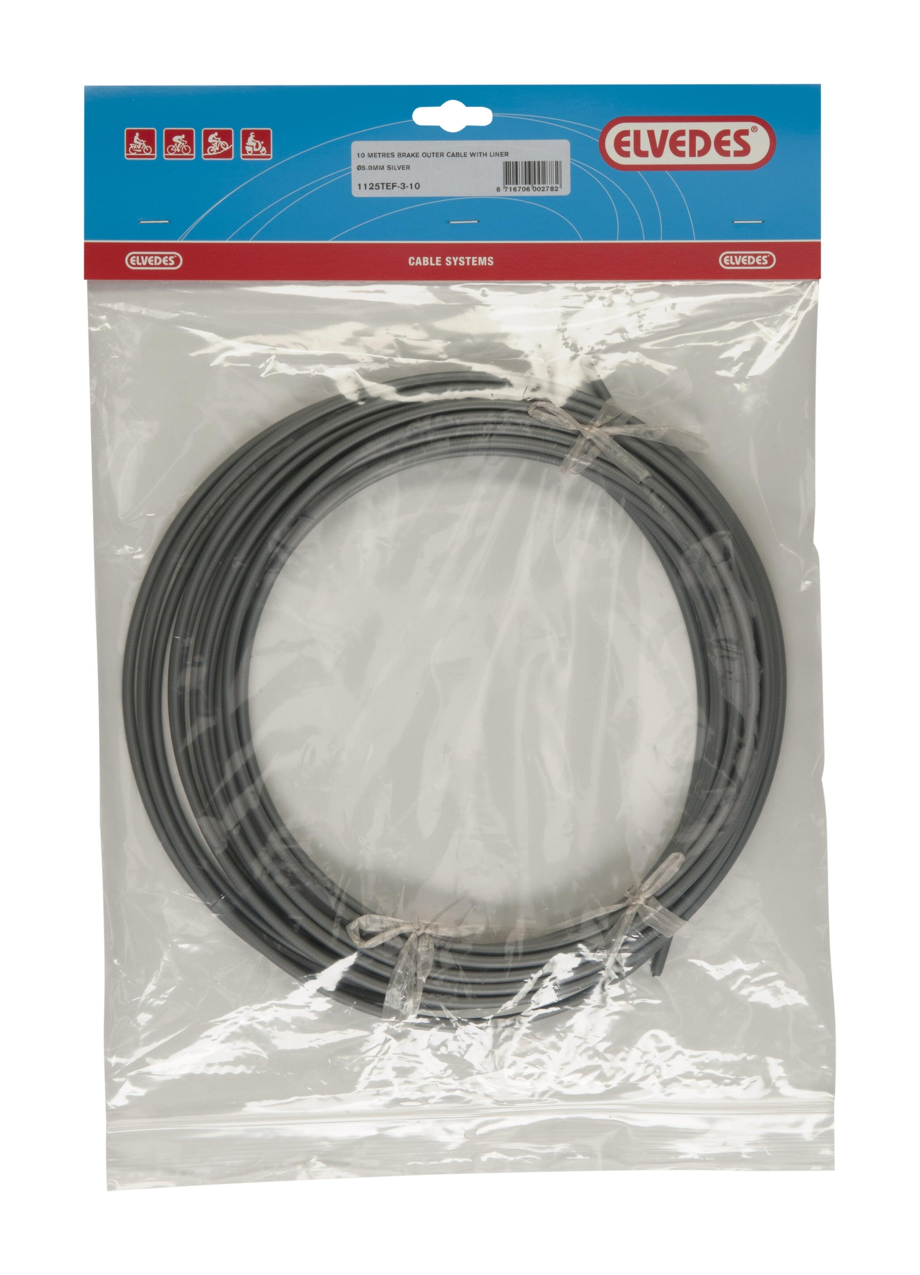 ELVEDES Elvedes Rem Buiten kabel 10 Meter Ø5,0mm met Teflon