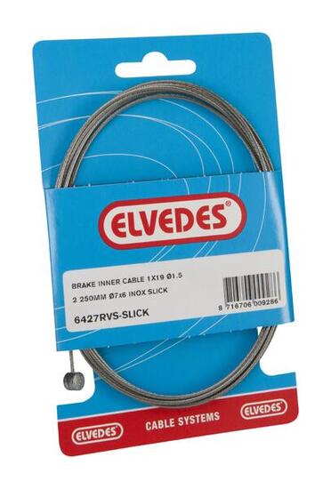 Câble de frein intérieur Elvedes 2250mm en acier inoxydable Ø1,5mm