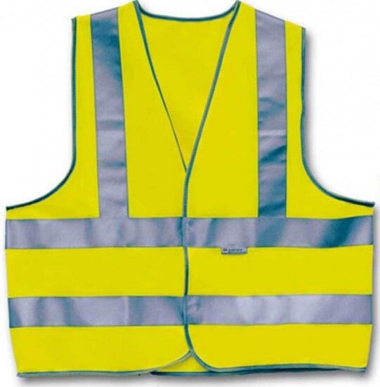 ACTI Unisex Geel Veiligheidshesje met 3 Reflecterende Strepen Maat M