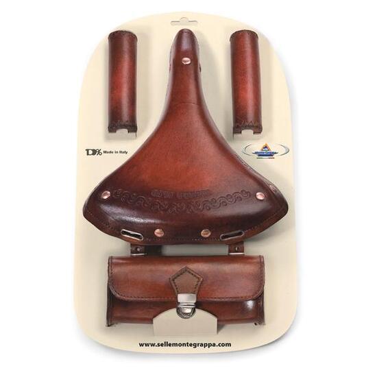 Selle Monte Grappa Monte Grappa Set Charleston Oxford 3 pièces en cuir D-Bruin