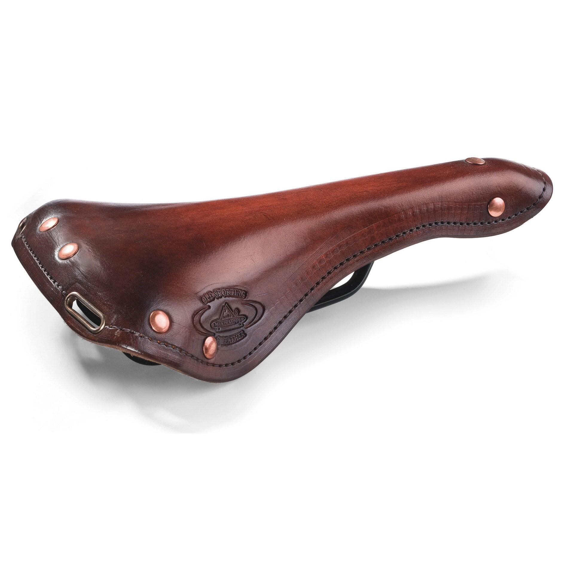 SELLE MONTE GRAPPA Selle Monte Grappa sella Charleston Oxford in pelle marrone scuro 290x165 mm.