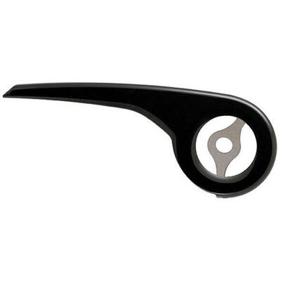 Paracatena Hesling Prisma 46T nero in plastica con staffa.